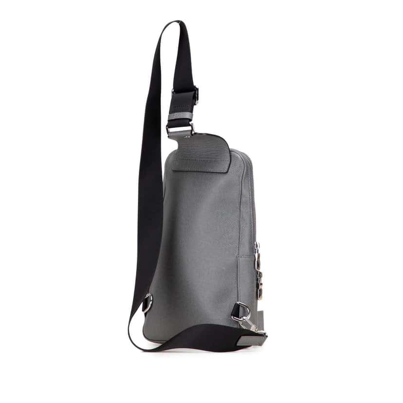 Louis Vuitton Taiga Avenue Sling Grey Leather Good condition - Back View