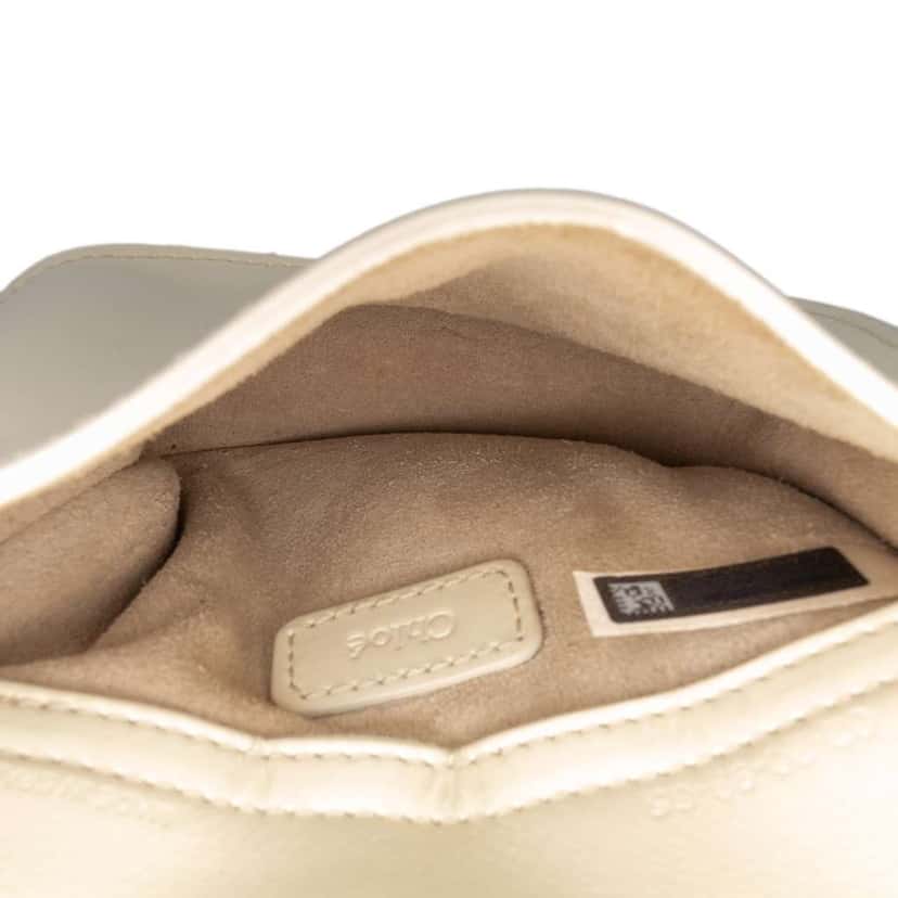 Chloé Mini Leather Tess Crossbody White Leather Good condition - Model View