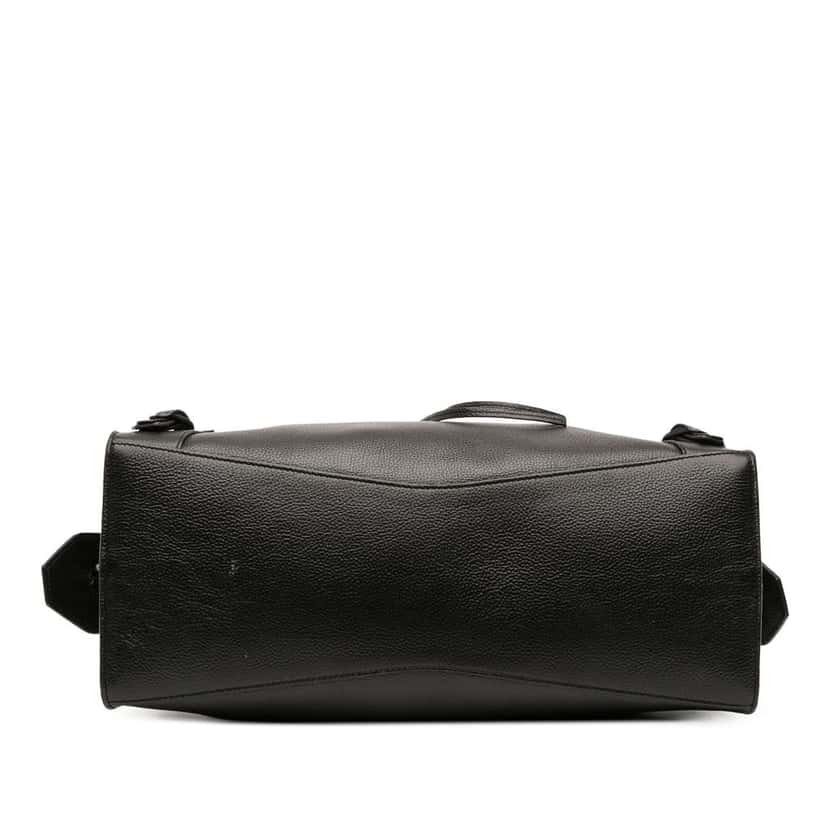 Balenciaga Medium Grained Calfskin Neo Classic City Satchel Black Leather Good condition - Inside View