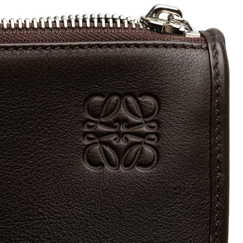 Loewe Leather Anagram Toledo Briefcase Brown Leather Good condition - Box View