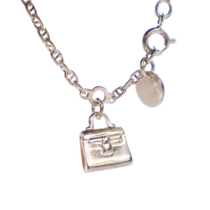 Hermès Sterling Silver Amulettes Kelly Bracelet Silver Silver Good condition - Front View