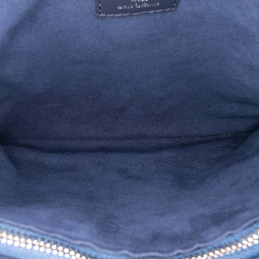 Louis Vuitton Monogram Embossed Puffy Lambskin Coussin PM Blue Leather Good condition - Model View