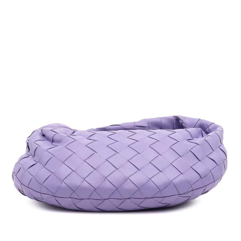 Bottega Veneta Mini Nappa Intrecciato Jodie Purple Leather Good condition - Inside View