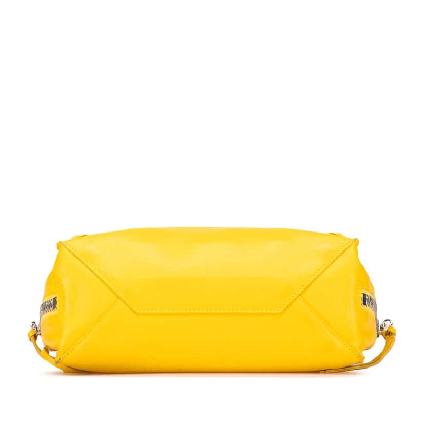 Balenciaga Veau Papier A6 Zip Around Tote Yellow Leather Good condition - Inside View