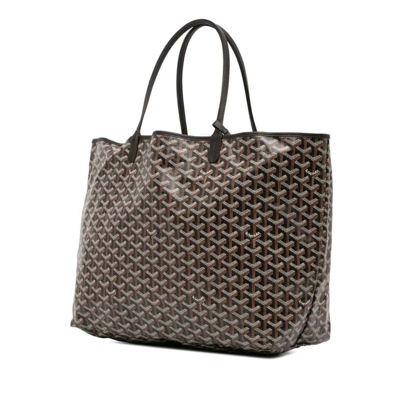 Goyard Goyardine Saint Louis GM Black Canvas Good condition - Back View