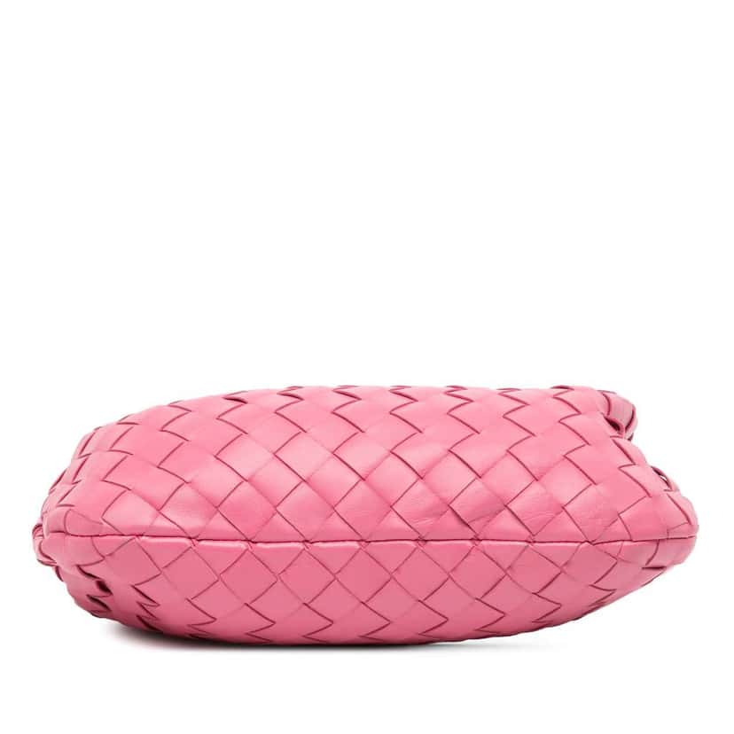 Bottega Veneta Mini Nappa Intrecciato Jodie Pink Leather Good condition - Inside View