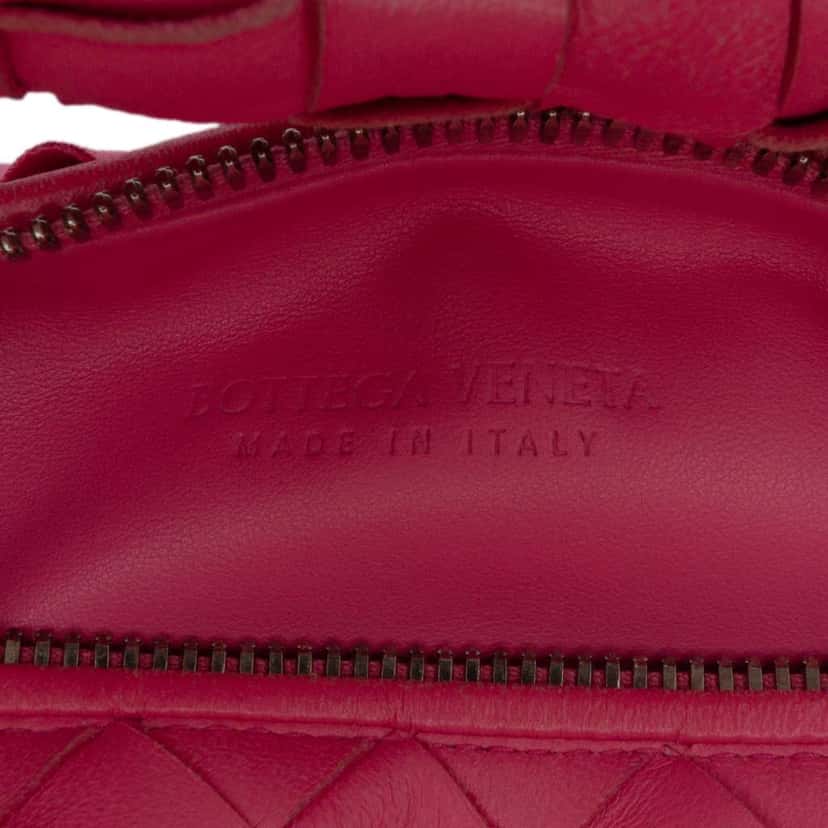 Bottega Veneta Mini Nappa Intrecciato Jodie Pink Leather Good condition - Box View