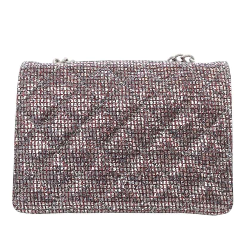 Chanel Mini Glitter Canvas Reissue 2.55 Flap Red Canvas Good condition - Inside View