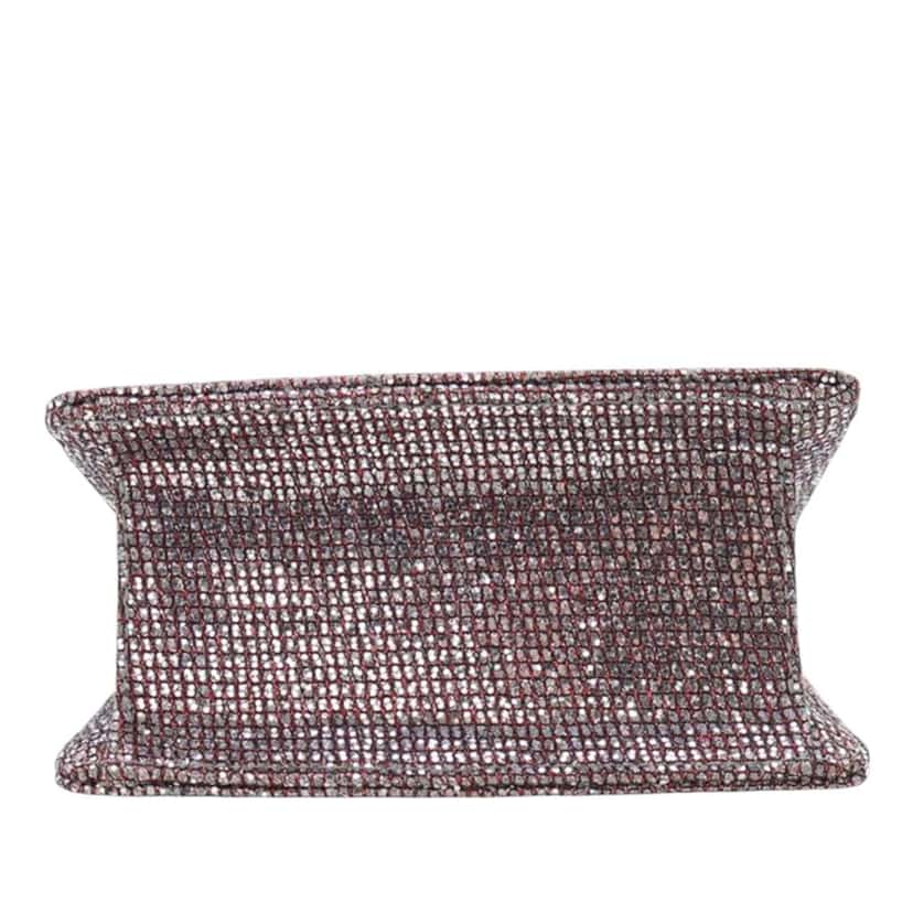 Chanel Mini Glitter Canvas Reissue 2.55 Flap Red Canvas Good condition - Model View