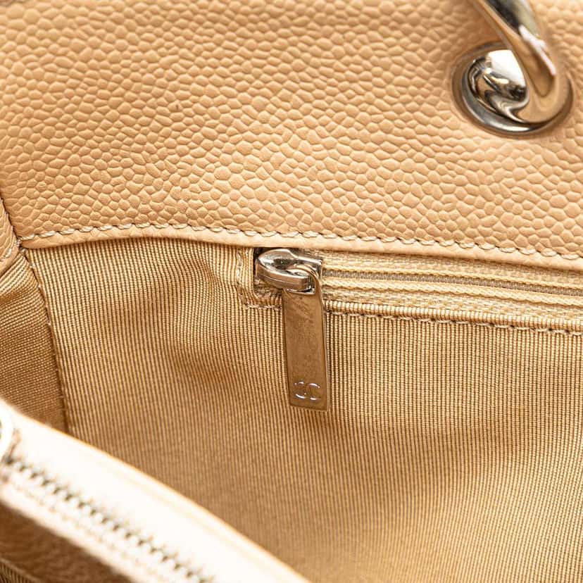 Chanel Caviar Grand Shopping Tote Brown Leather Good condition - Box View