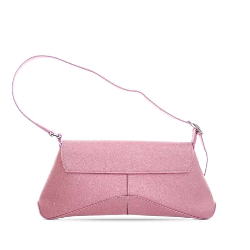 Balenciaga Small Glitter Fabric XX Flap Pink Polyester Good condition - Back View