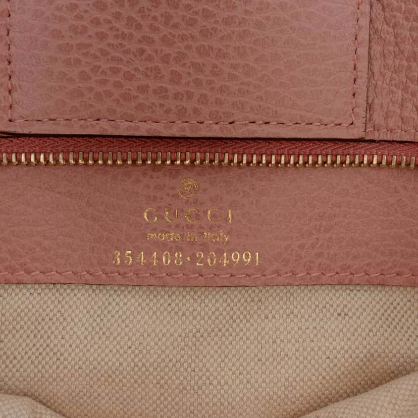 Gucci Small Leather Swing Tote Brown Leather Good condition - Box View