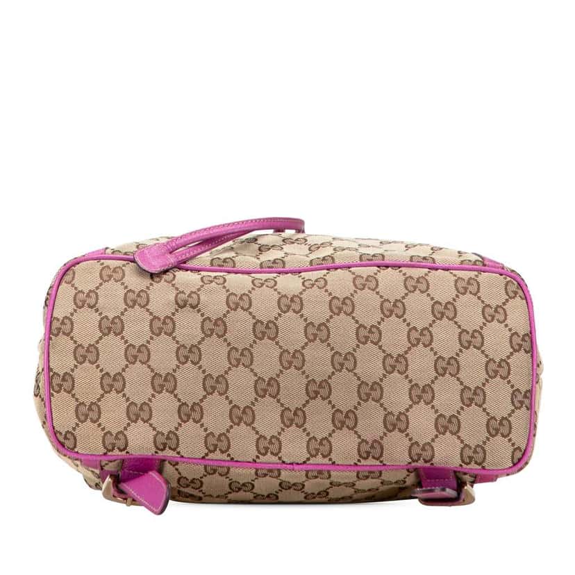 Gucci GG Canvas Abbey D Ring Backpack Brown Canvas Good condition - Inside View