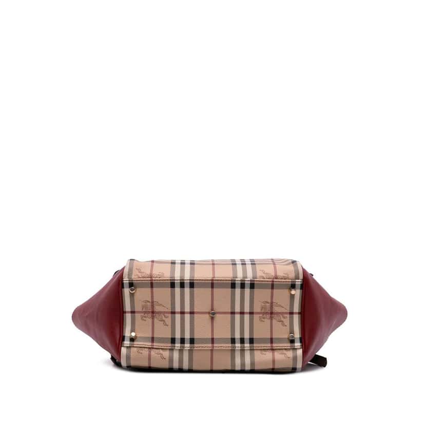 Burberry Haymarket Check Coated Canvas Canterbury Tote Brown Canvas Good condition - Inside View