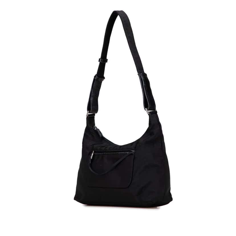 Prada Tessuto Shoulder Bag Black Fair condition - Back View