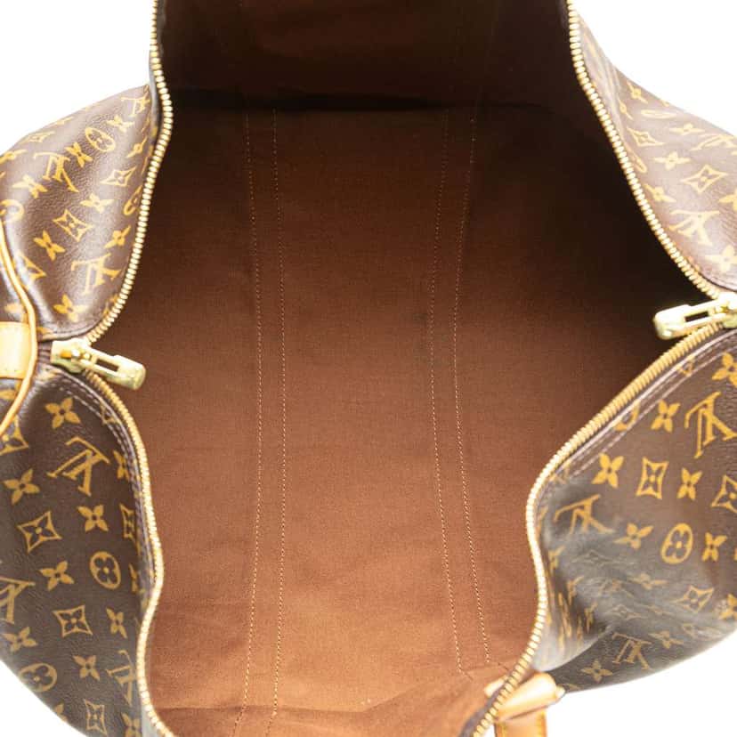 Louis Vuitton Monogram Keepall Bandouliere 55 Brown Good condition - Model View