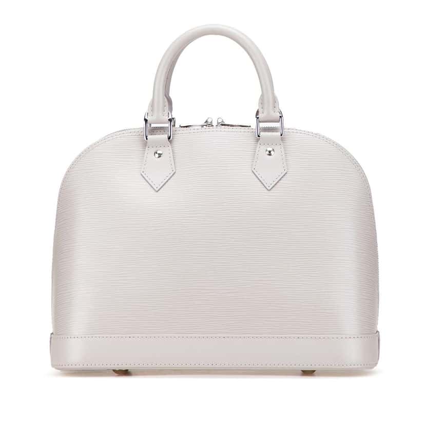 Louis Vuitton Epi Alma PM Grey Leather Good condition - Front View