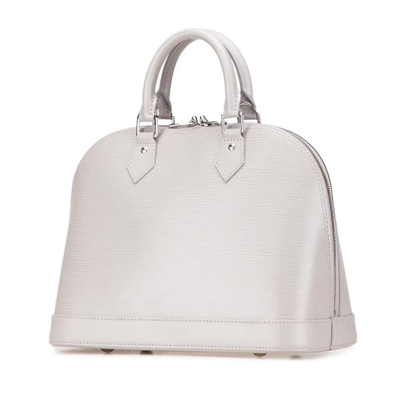 Louis Vuitton Epi Alma PM Grey Leather Good condition - Back View