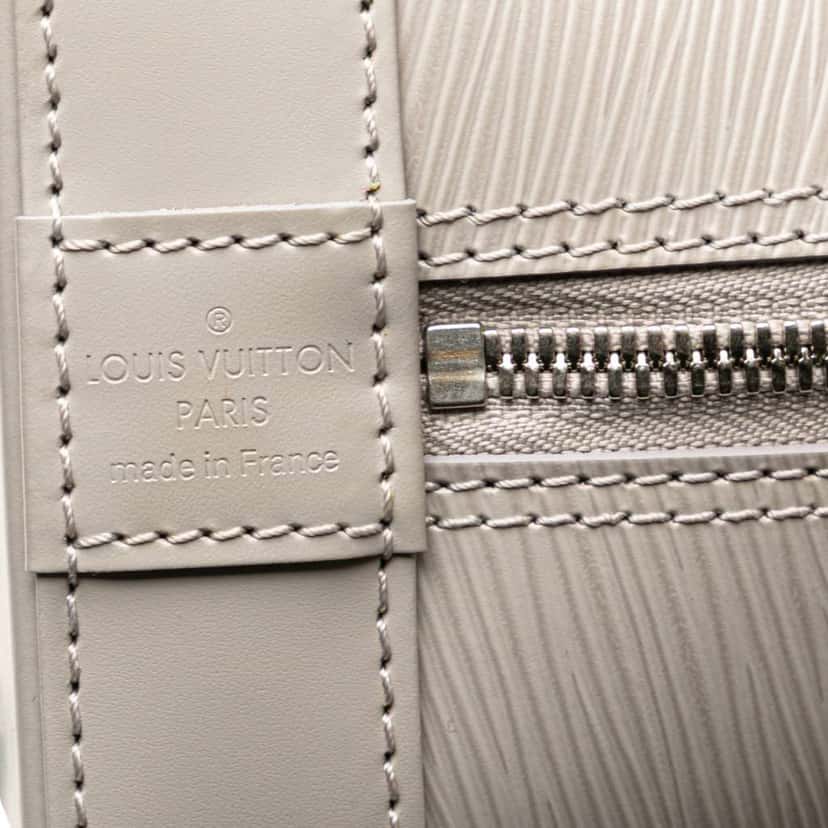 Louis Vuitton Epi Alma PM Grey Leather Good condition - Box View