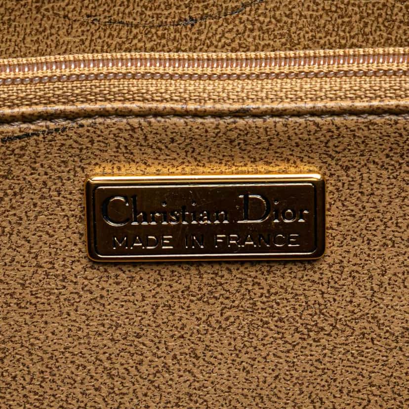 Dior Honeycomb Coated Canvas Crossbody Brown Canvas Good condition - Model View