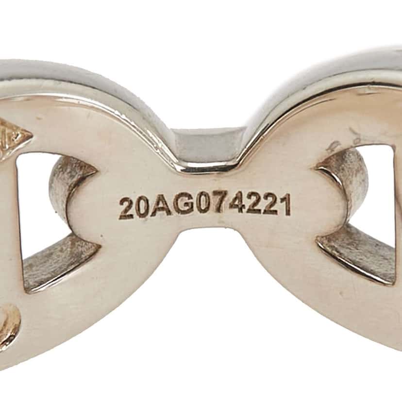 Hermès Sterling Silver Chaine d'Ancre Enchainee Ring Silver Silver Good condition - Box View