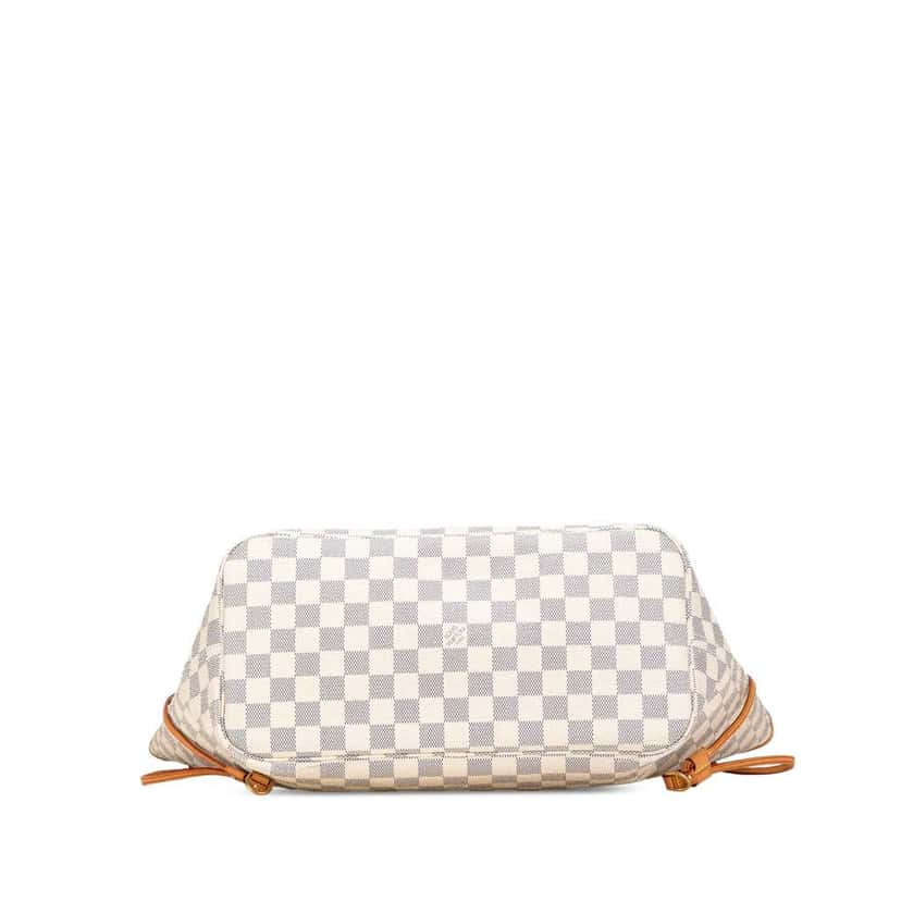 Louis Vuitton Damier Azur Neverfull MM White Good condition - Inside View