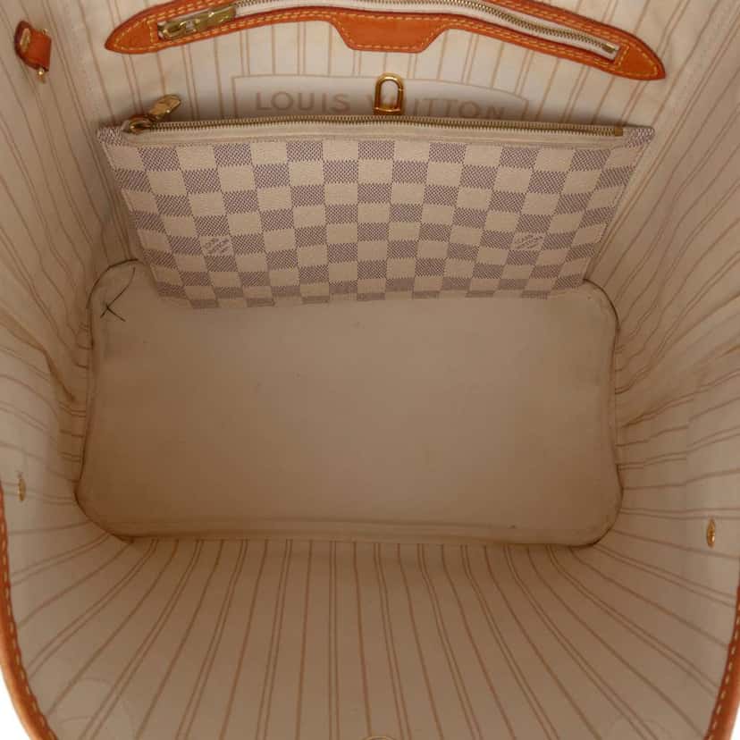 Louis Vuitton Damier Azur Neverfull MM White Good condition - Model View