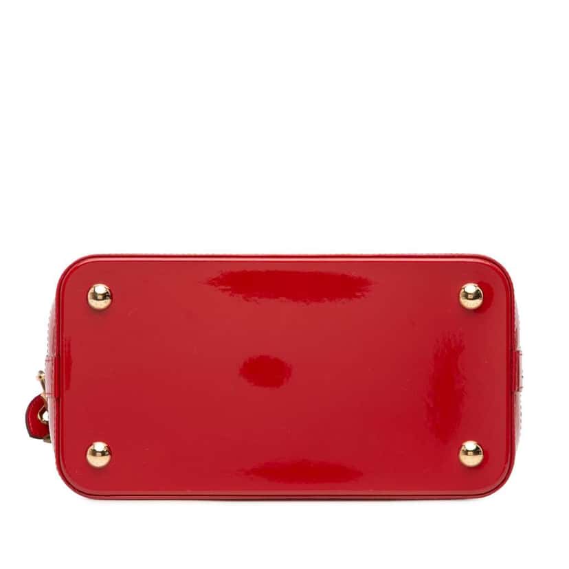 Louis Vuitton Monogram Vernis Lockit PM Red Leather Good condition - Inside View