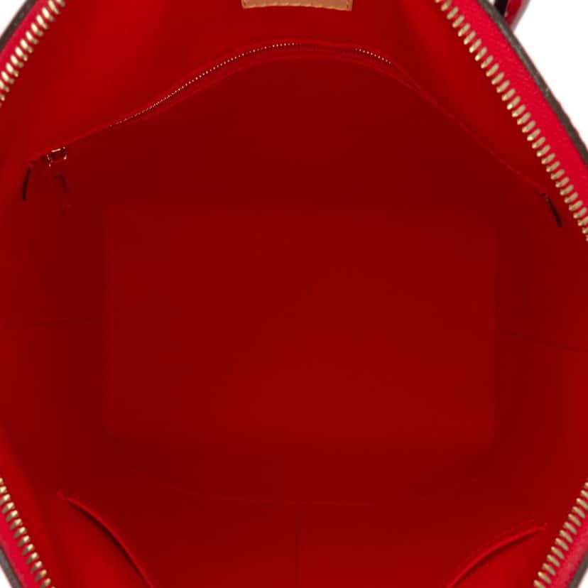 Louis Vuitton Monogram Vernis Lockit PM Red Leather Good condition - Model View