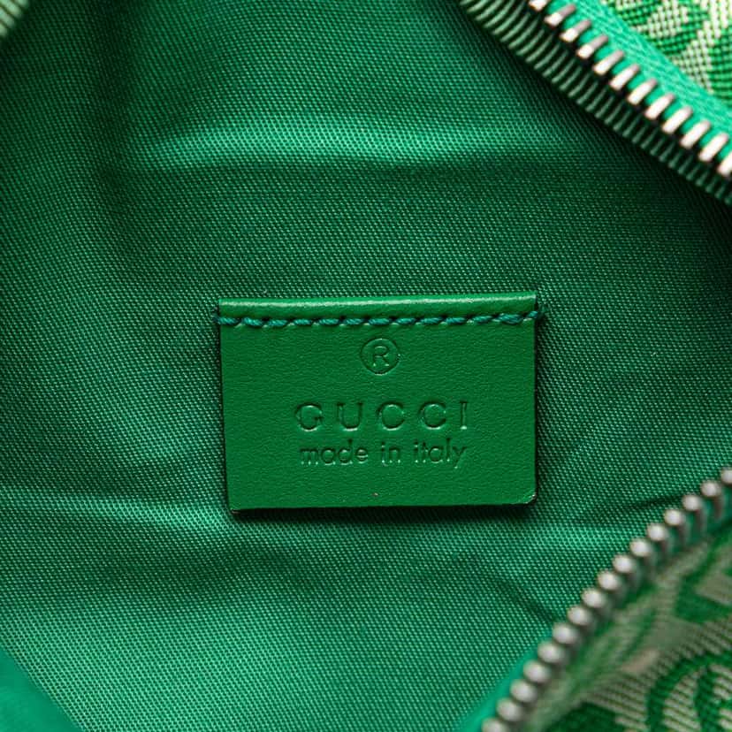 Gucci Kids GG Canvas Star Belt Bag Green Canvas Good condition - Box View