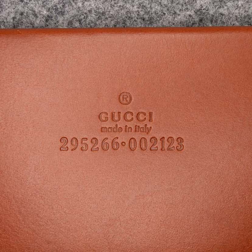 Gucci Diamante Wool Tote Grey Wool Good condition - Box View