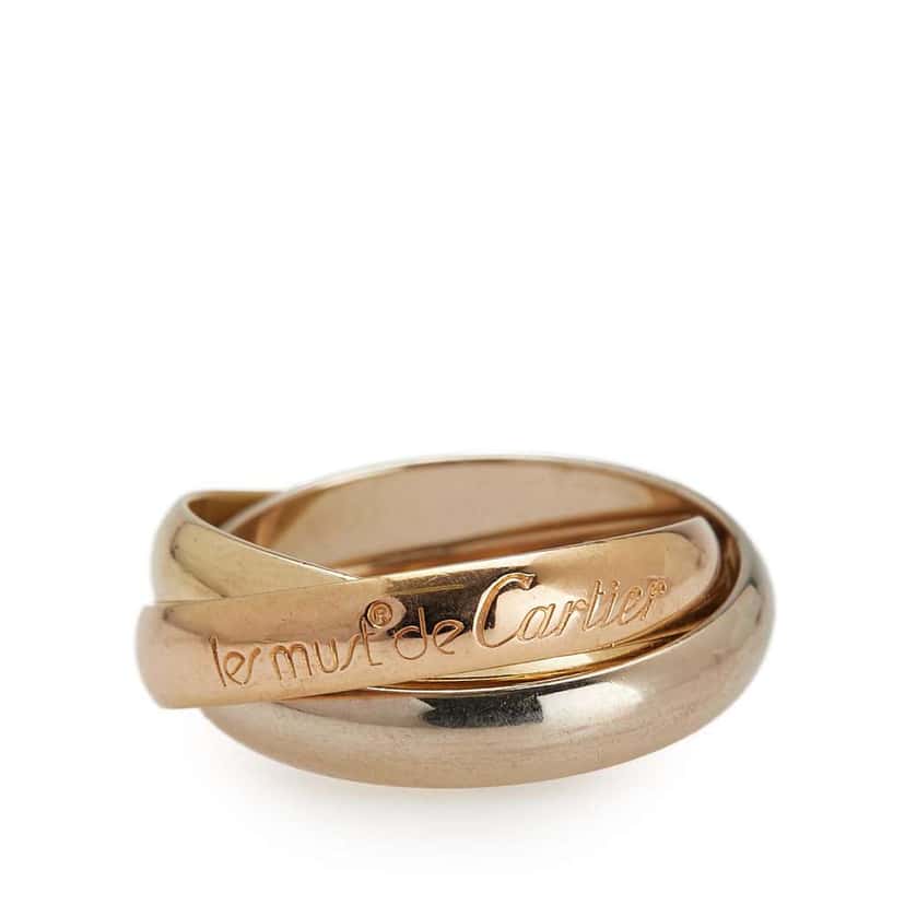 Cartier 18K Tricolor Gold Classic Trinity Ring Gold Gold Good condition - Front View