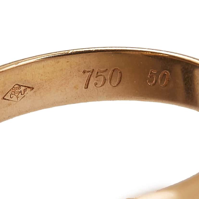 Cartier 18K Tricolor Gold Classic Trinity Ring Gold Gold Good condition - Box View