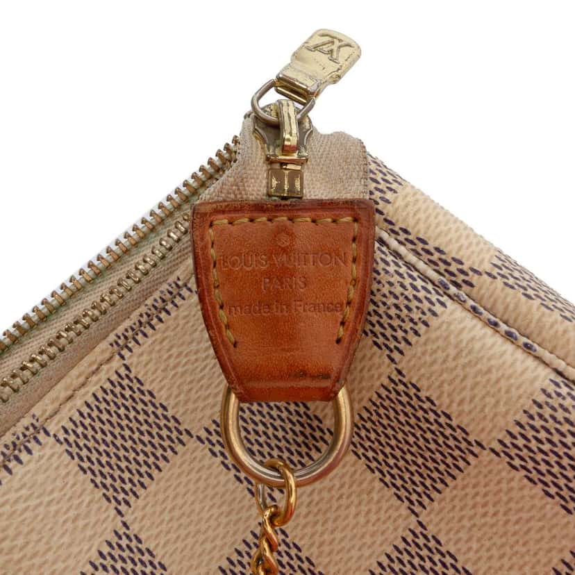 Louis Vuitton Damier Azur Mini Pochette Accessoires White Very good condition - Box View