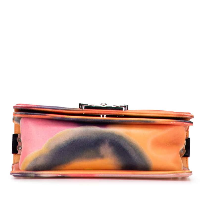 Chanel Small Lambskin Flower Power Boy Flap MultiColor Leather Good condition - Inside View