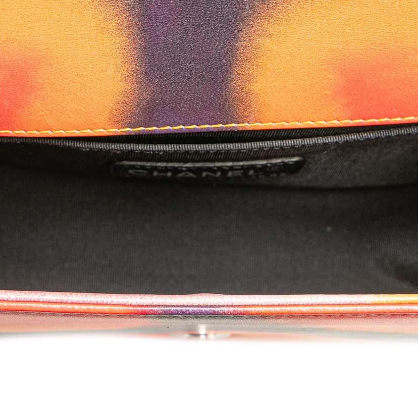 Chanel Small Lambskin Flower Power Boy Flap MultiColor Leather Good condition - Model View