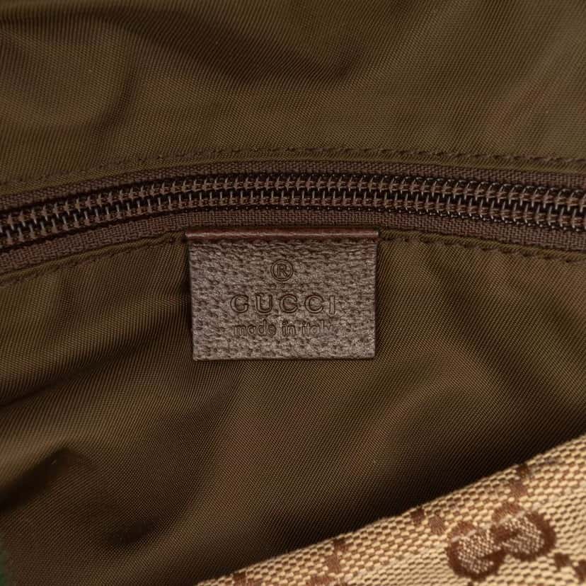 Gucci GG Canvas Web Tote Brown Canvas Good condition - Box View