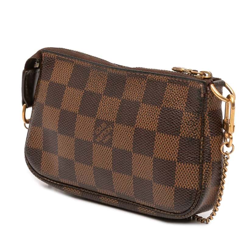 Louis Vuitton Damier Ebene Mini Pochette Accessoires Brown Good condition - Back View