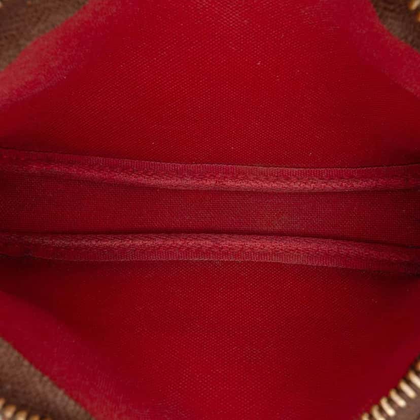 Louis Vuitton Damier Ebene Mini Pochette Accessoires Brown Good condition - Model View