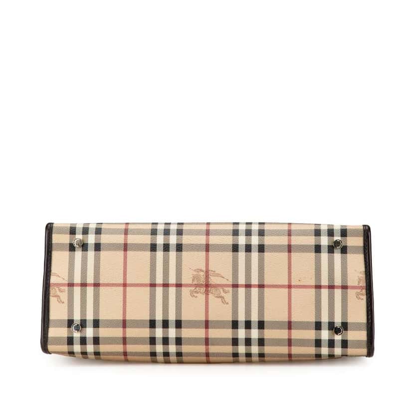 Burberry Haymarket Check PVC Tote Brown Good condition - Inside View