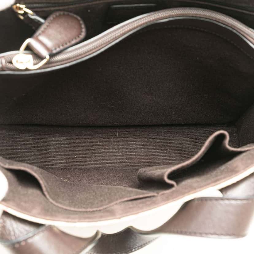 Burberry Haymarket Check PVC Tote Brown Good condition - Box View
