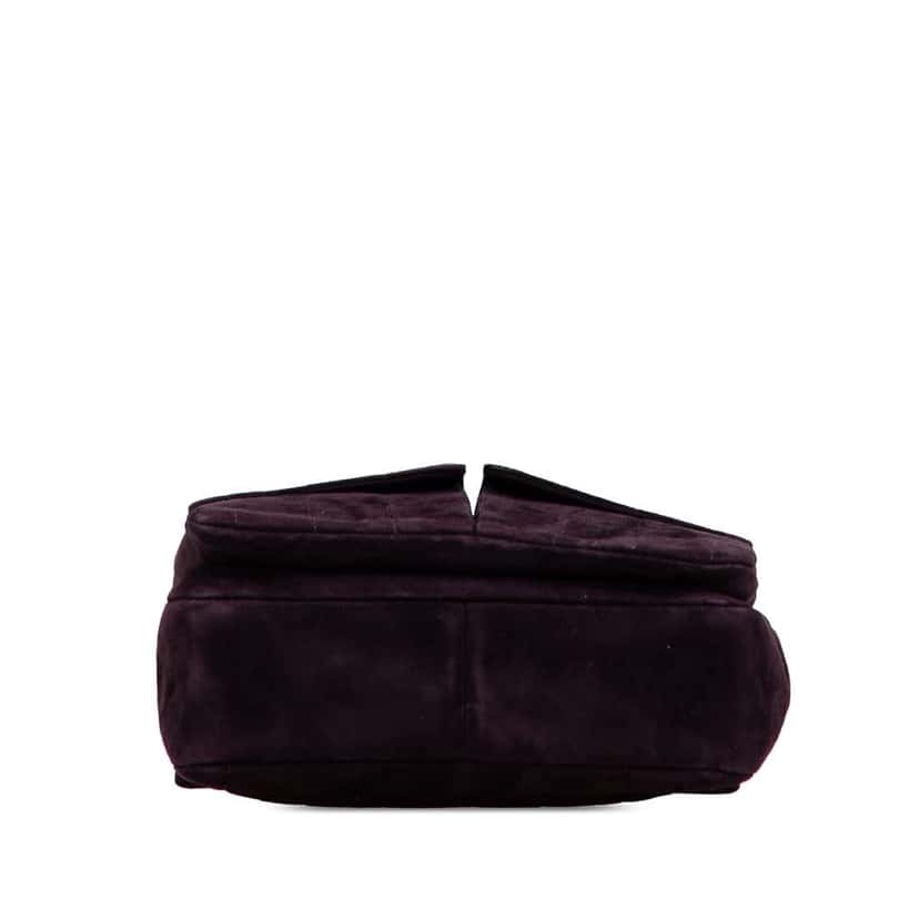 Chanel Chocolate Bar Reissue Suede Multipocket Chain Flap Purple Leather Good condition - Inside View