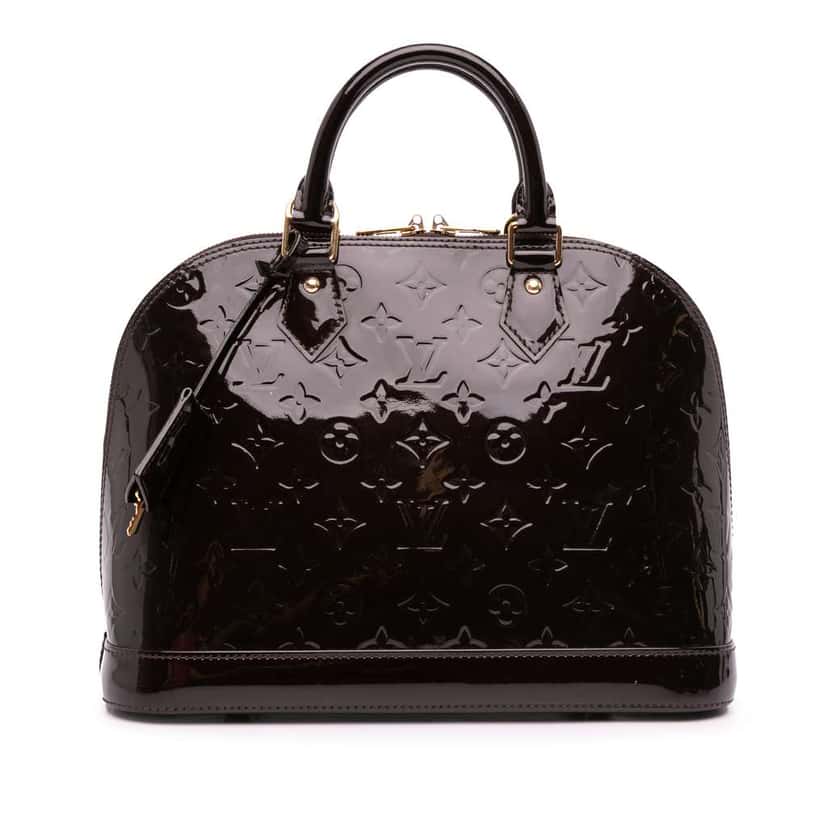 Louis Vuitton Monogram Vernis Alma PM Purple Leather Good condition - Front View
