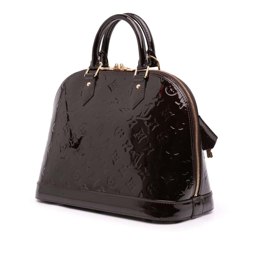 Louis Vuitton Monogram Vernis Alma PM Purple Leather Good condition - Back View