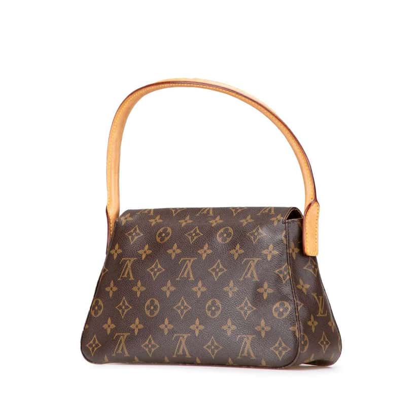 Louis Vuitton Monogram Mini Looping Brown Canvas Good condition - Back View