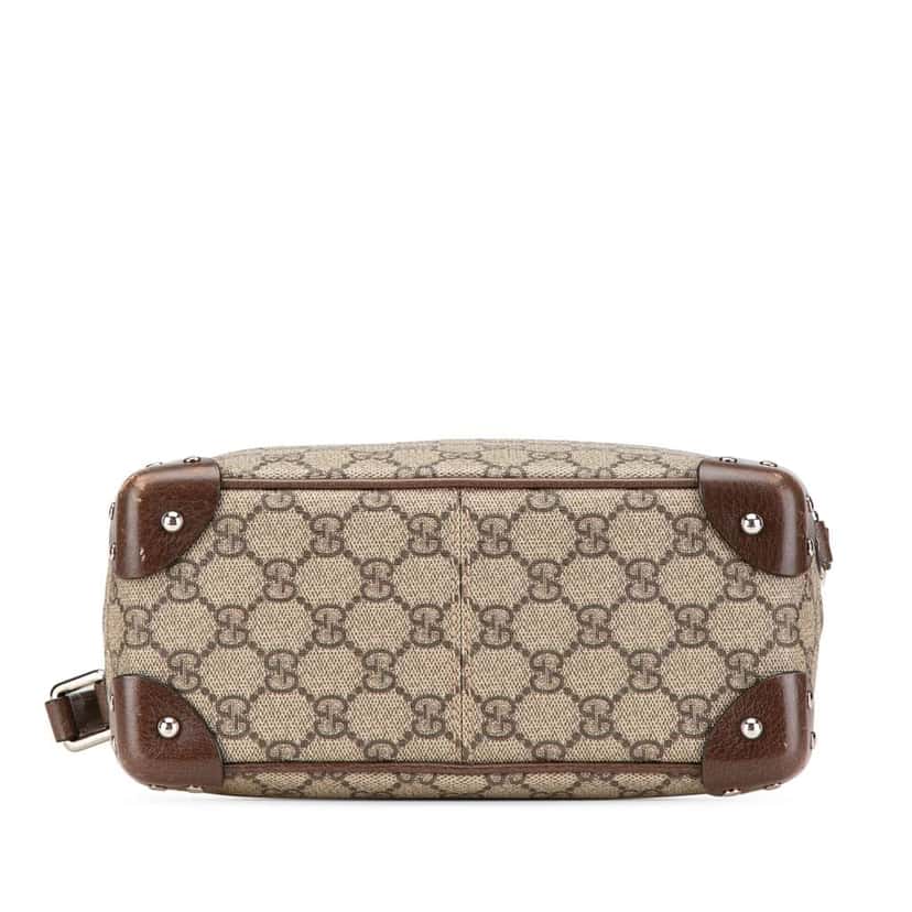 Gucci GG Supreme Soft Trunk Crossbody Brown Canvas Good condition - Inside View