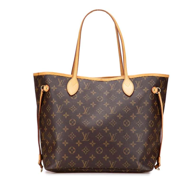 Louis Vuitton Monogram Neverfull MM Brown Good condition - Front View