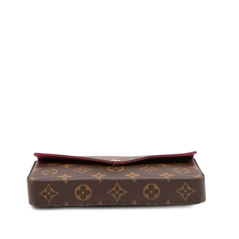 Louis Vuitton Monogram Pochette Felicie Brown Good condition - Inside View