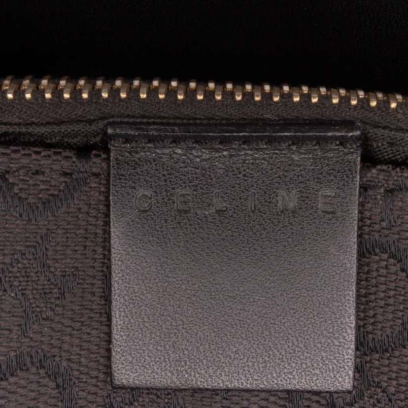 Celine C Macadam Canvas Handbag Black Canvas Good condition - Model View