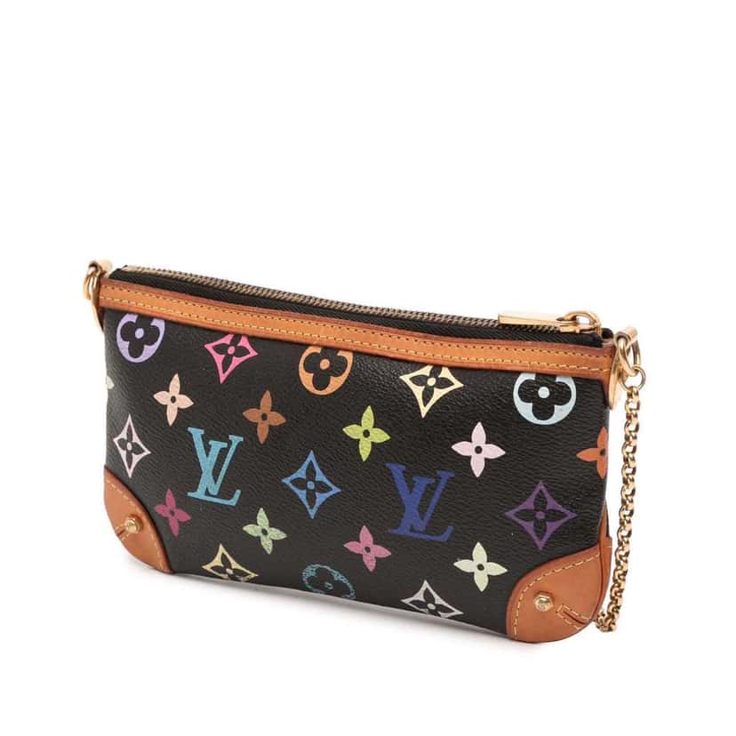 Louis Vuitton Monogram Multicolore Milla Pochette MM Black Good condition - Back View